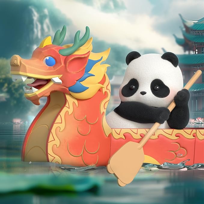 Panda Roll Dragon Boat Racing Blind-Box Figure