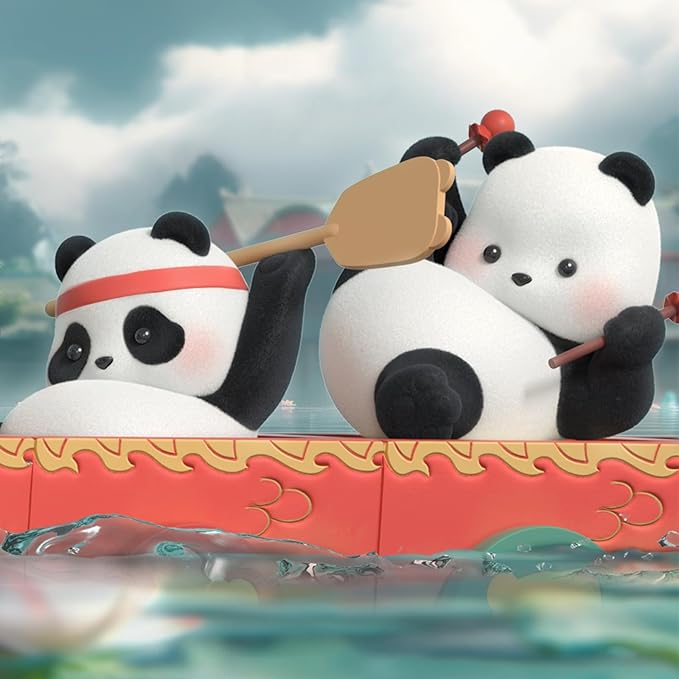 Panda Roll Dragon Boat Racing Blind-Box Figure