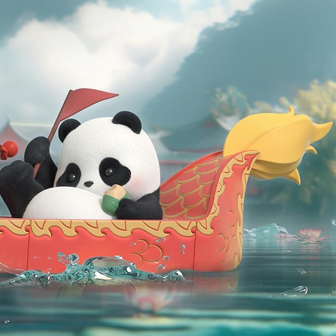 Panda Roll Dragon Boat Racing Blind-Box Figure