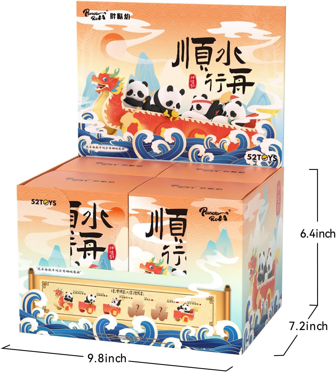 Panda Roll Dragon Boat Racing Blind-Box Figure