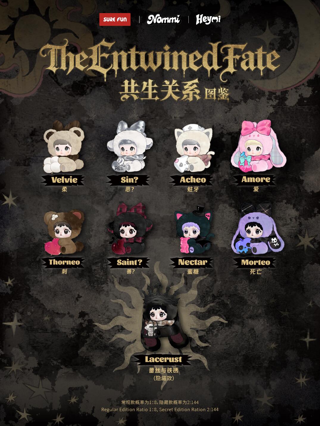 Nommi Heymi The Entwined Fate Series Plush Blind Box