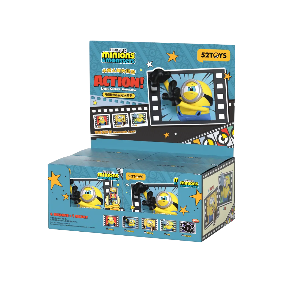 MINIONS & MONSTERS - ACTION SERIES FRIDGE MAGNET