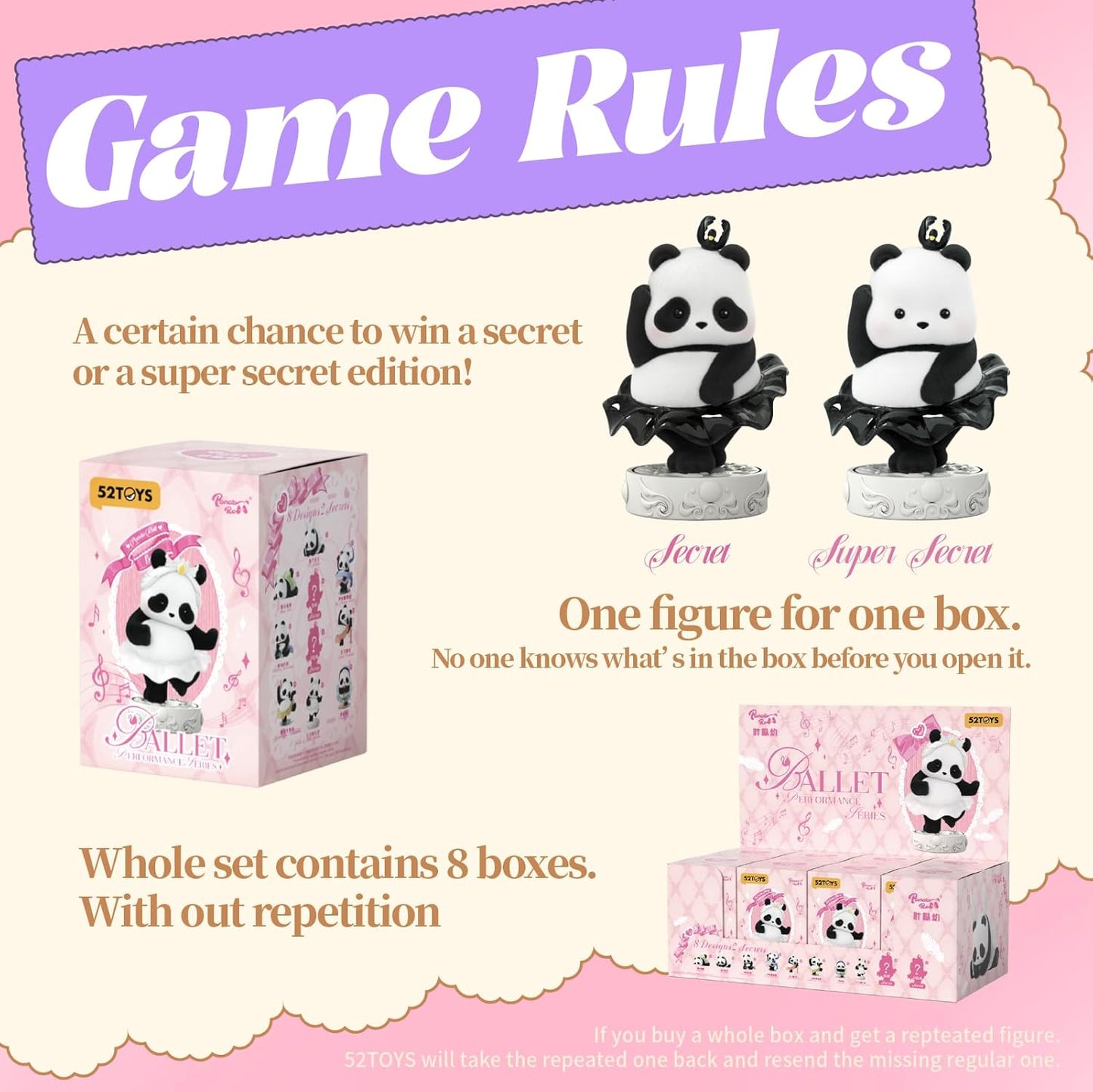 Panda Roll Ballet Performance Series Blind Box Figure