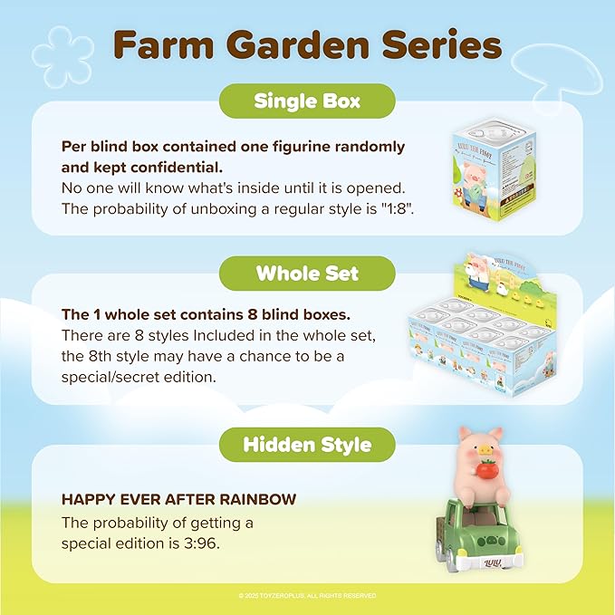 Lulu The Piggy Blind Box Figures - Farm Garden Series Blind Boxes Mystery Box Collectible Toys