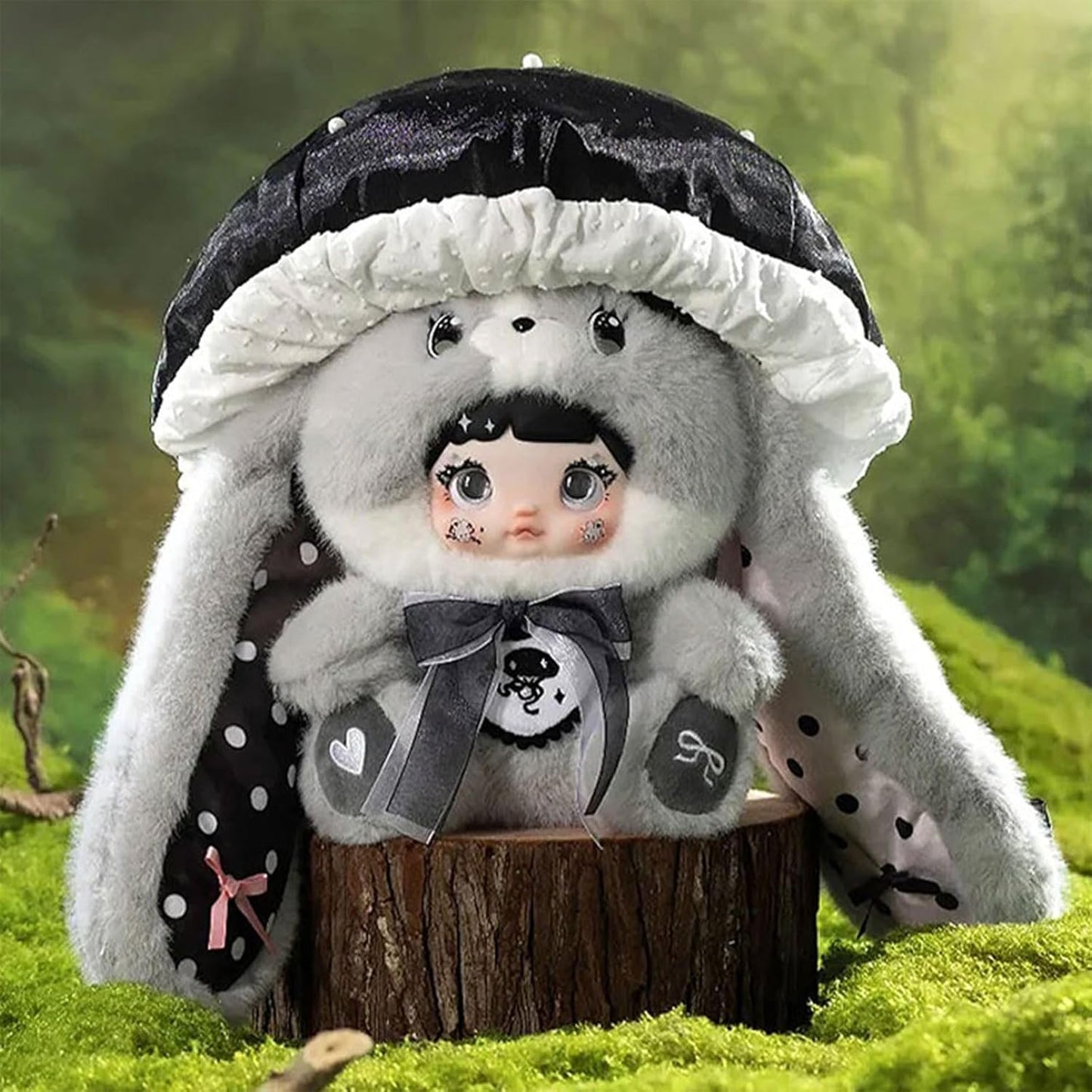 Nommi 400% Mushroom Hat Series Collectible Toy Vinyl  Plush Figures