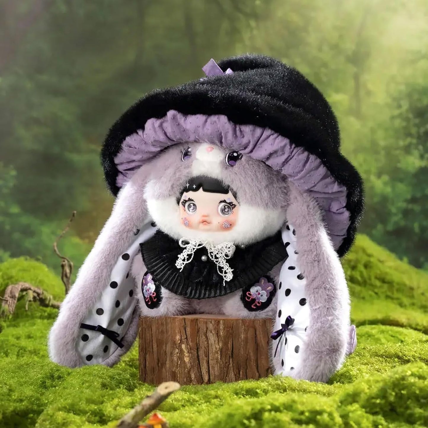 Nommi 400% Mushroom Hat Series Collectible Toy Vinyl  Plush Figures