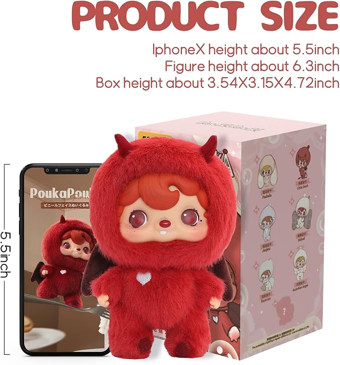 POUKAPOUKA Vinyl Plush Keychain Toy Blind Box