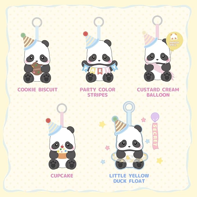 Panda Roll Party Plush Series Blind Box Stuffed Animal Plush Toy with Soft and Adorable Design