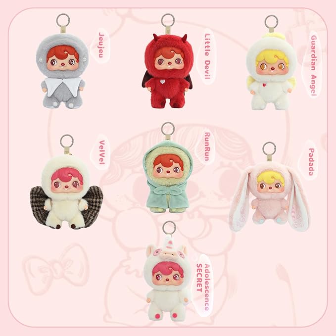 POUKAPOUKA Vinyl Plush Keychain Toy Blind Box
