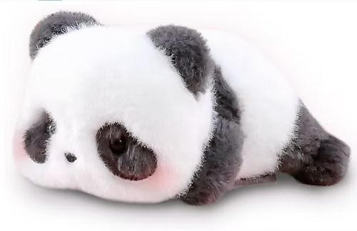 Panda Roll Lying Down-Shoulder Panda