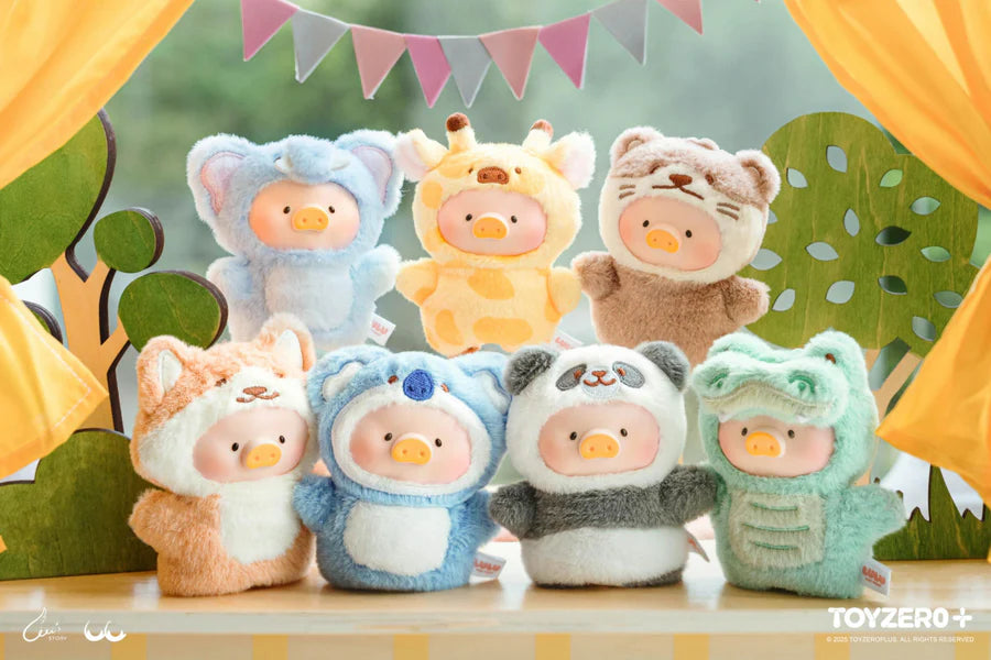 LULU THE PIGGY ANIMAL PARTY - PUPPET SHOW PVC FACE PLUSH KEYCHAIN (BLINDBOX)