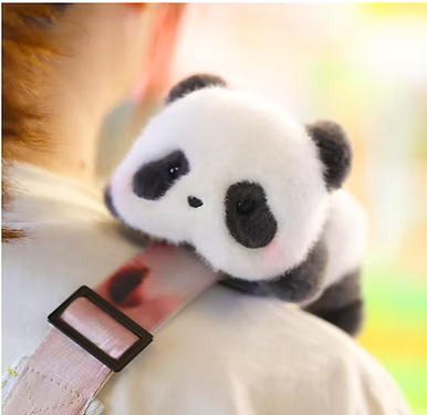 Panda Roll Lying Down-Shoulder Panda