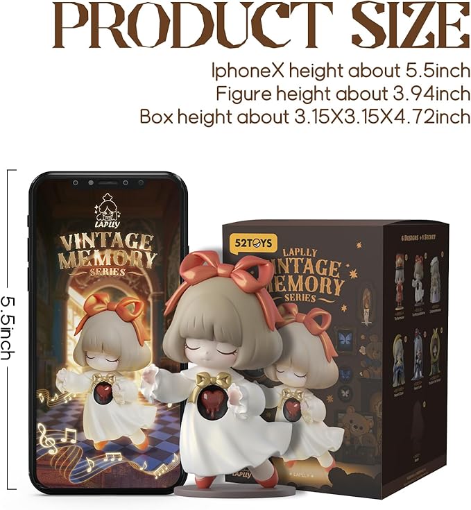 Laplly Vintage Memory Series Blind Box Collectible Toy  Figurines